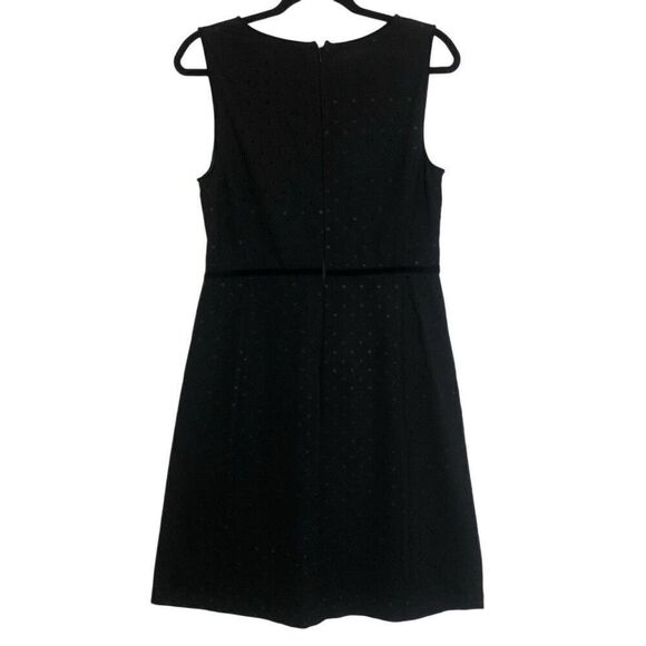 Talbots Classic Ponte Knit with Velvet Polka Dots Fit and Flare Dress Size 10 - Picture 2 of 12